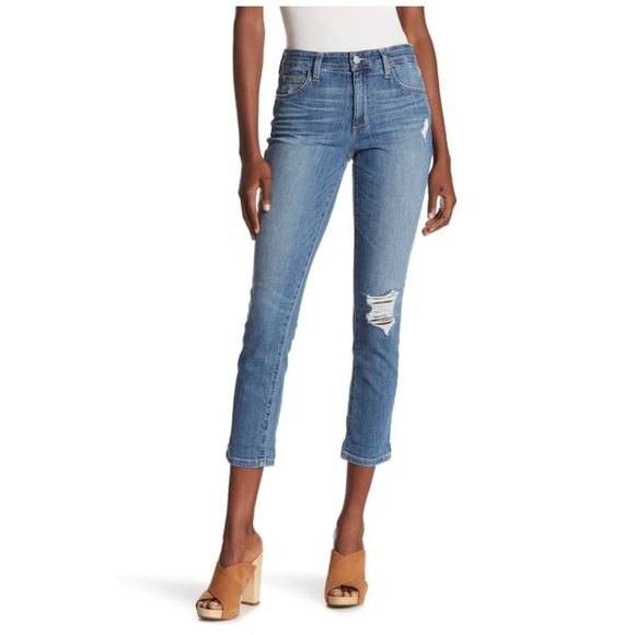 Joe's Jeans Denim - Joe's Jeans Distressed Slim Boyfriend Crop Jean 24